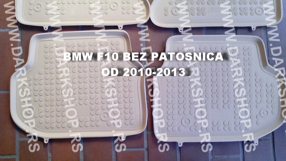 GUMENE PATOSNICE KADICE U BEZ BOJI ZA BMW F10/2010-2013.